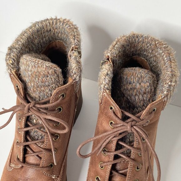 Carlos Women's Glynn Fashion Boot 9.5 M Tan Brown Winter Cuff - Picture 5 of 11